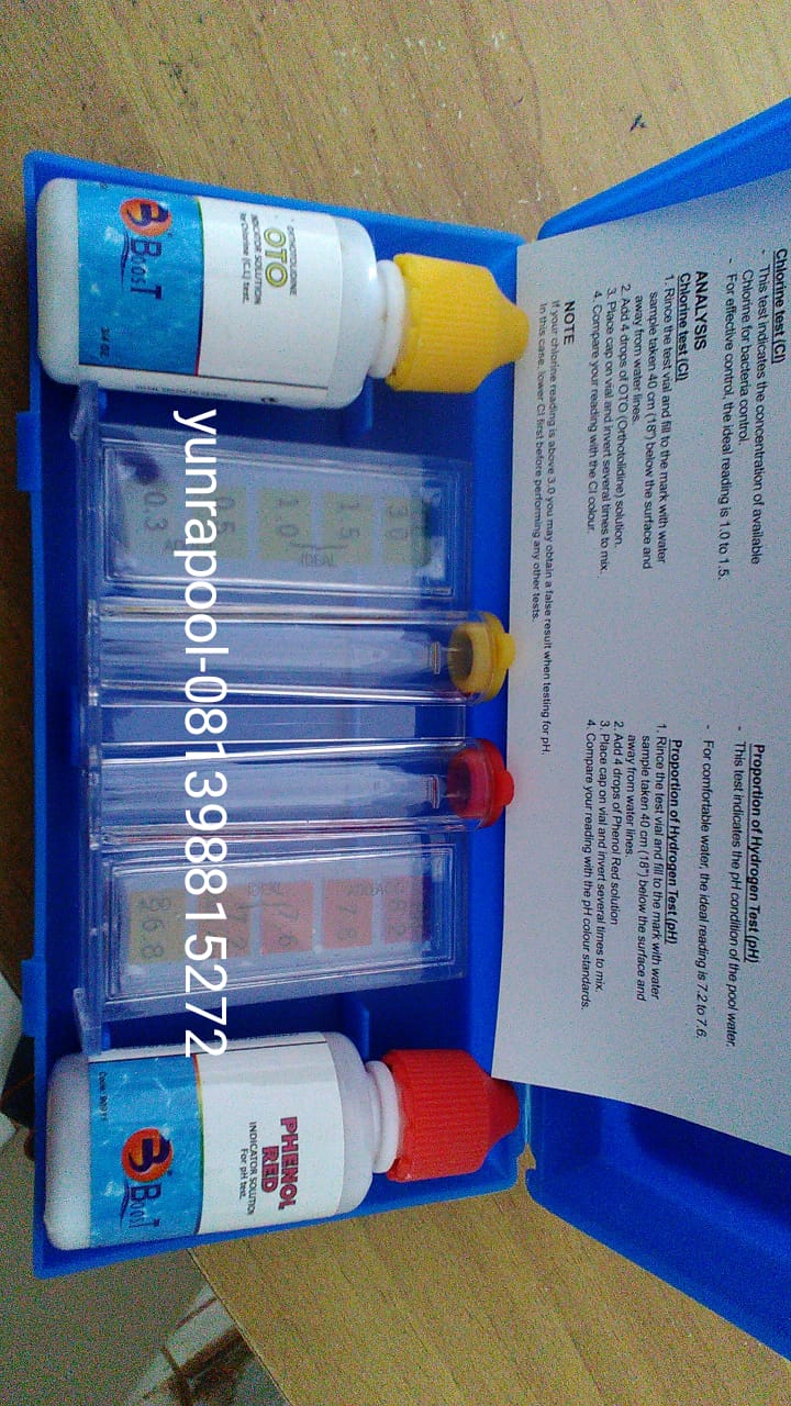 test kit boost kolam renang