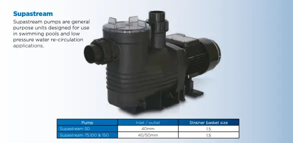 Pompa Kolam Renang Waterco 3/4 HP - Gambar 4
